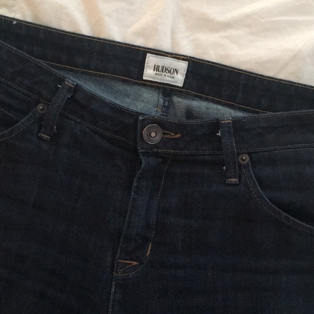 Hudson dark wash denim jeans